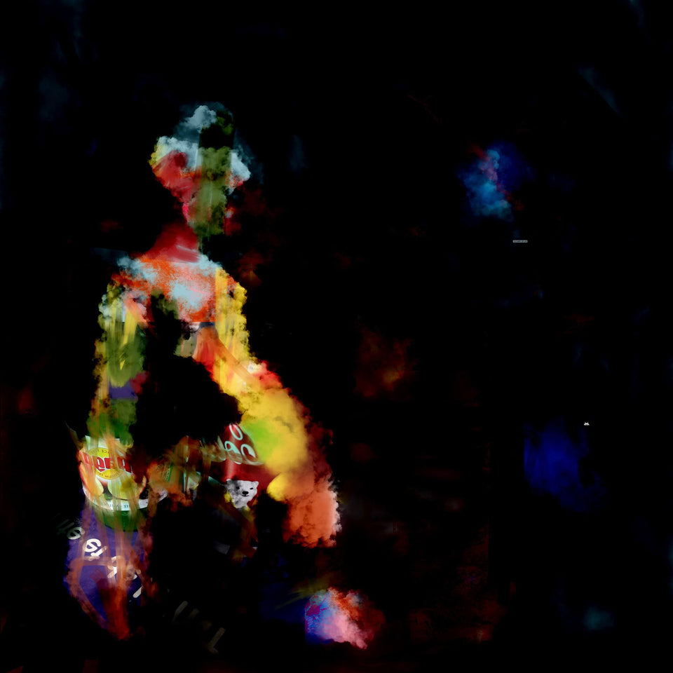 DO NOT look back, peinture numérique - œuvres d'art  artiste graphiste Hervé Viotet  galerie TACT Art abstrait & contemporain