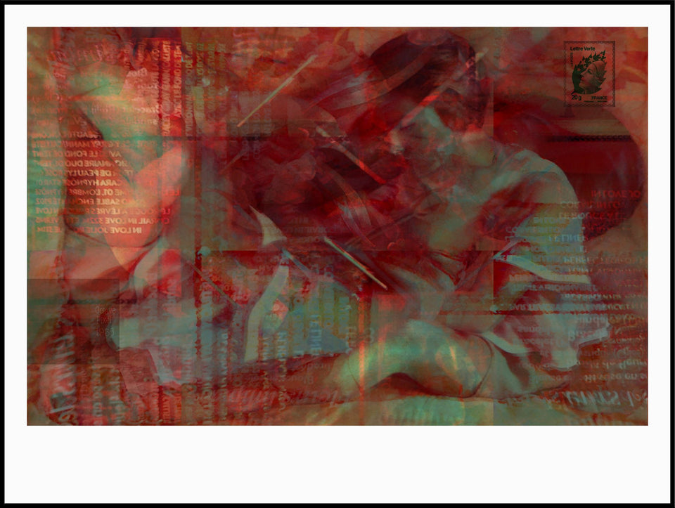  Reading, - Photographie 60x45cm  artiste Marc Doulat  galerie TACT Art abstrait & contemporain