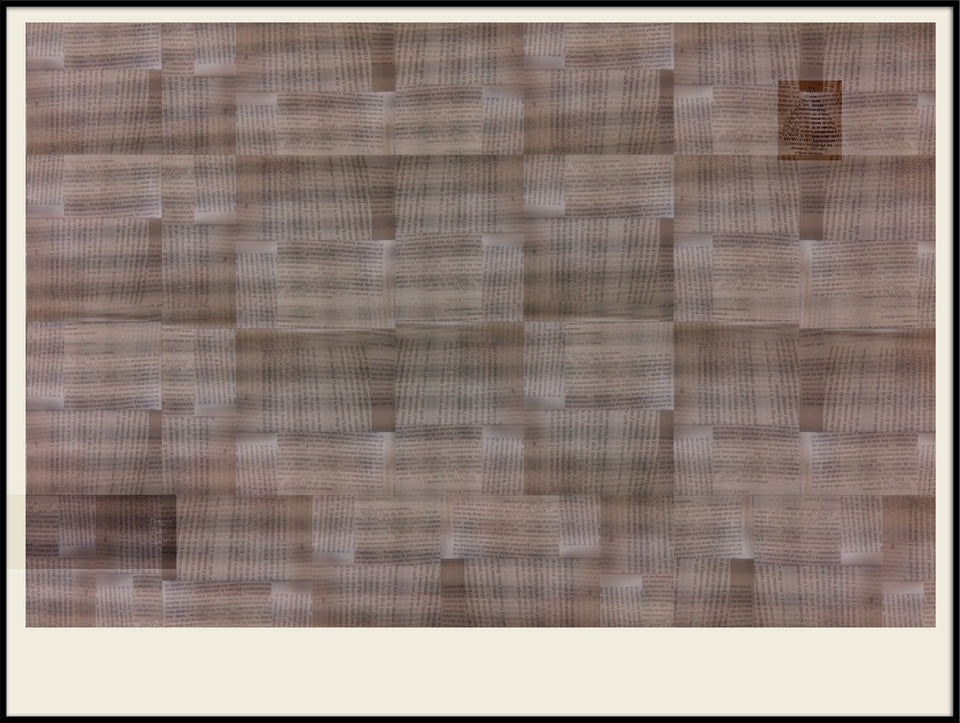 Tu l'as jamais revue, - Photographie 60x45cm  artiste Marc Doulat  galerie TACT Art abstrait & contemporain