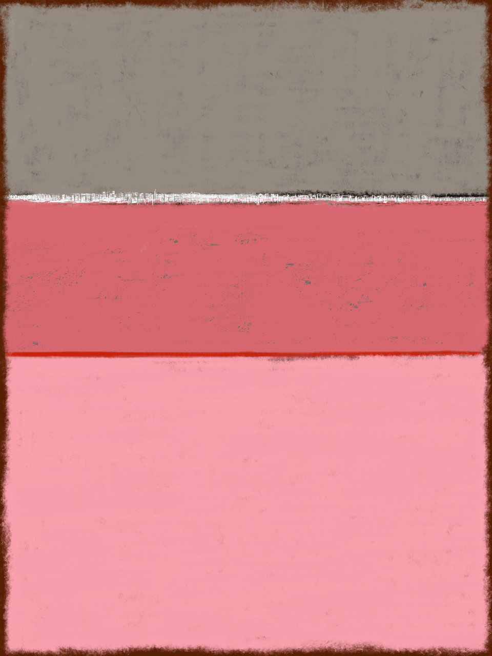 Tableau abstrait rose gris style Rothko - Tableau design artiste peintre Ludwig Mario galerie TACT Art abstrait & contemporain