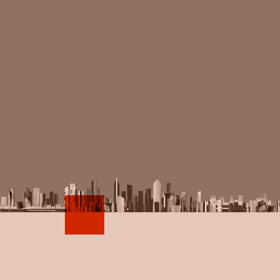New York, - Tableaux design 40x40cm  artiste Victor Maillat  galerie TACT Art abstrait & contemporain