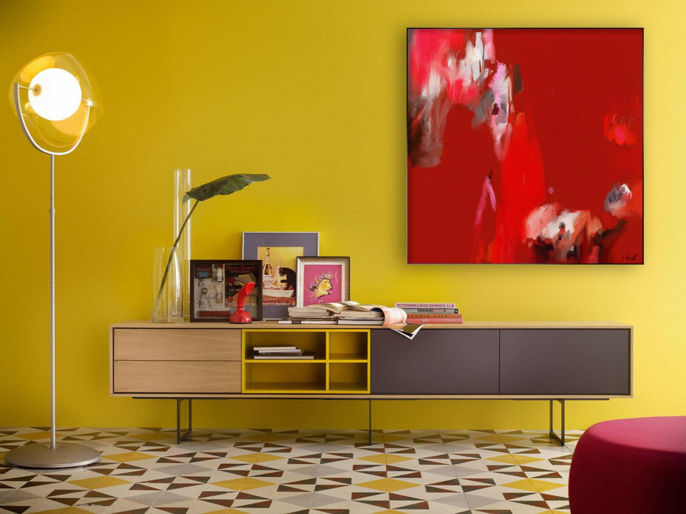 L'homme du pouvoir - 700 tableau abstrait - Peinture abstraite artiste peintre Ludovic Mariault galerie TACT Art abstrait & contemporain