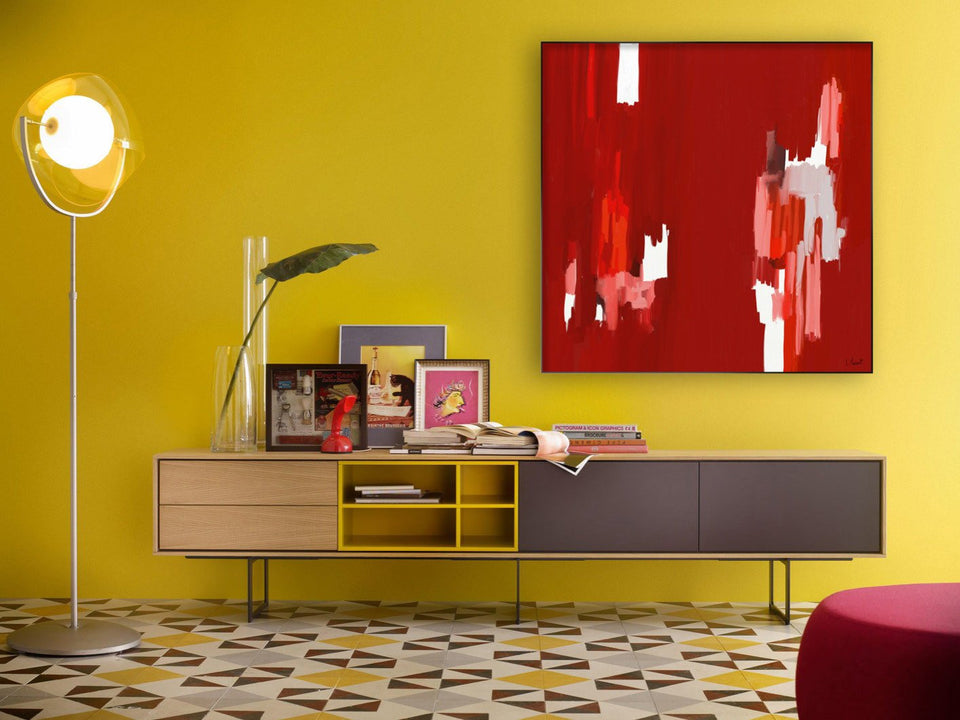 L'Homme du pouvoir - 701 tableau abstrait - Peinture abstraite  artiste peintre Ludovic Mariault  galerie TACT Art abstrait & contemporain