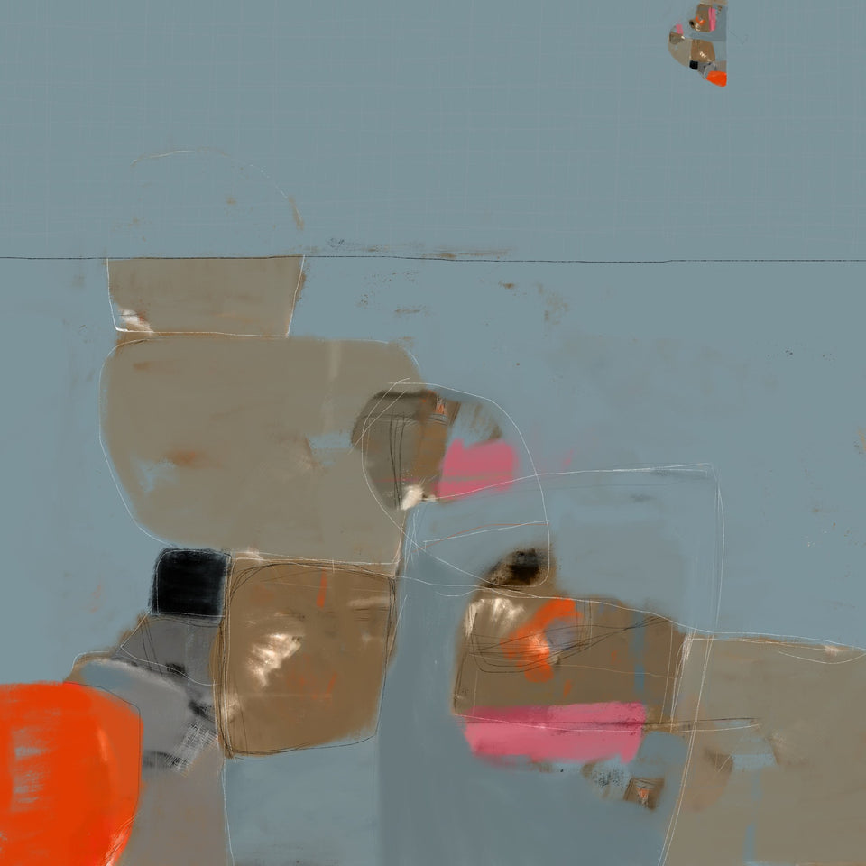 Encore plus fort, tableau abstrait - Œuvres d'art  artiste peintre Octave Pixel  galerie TACT Art abstrait & contemporain