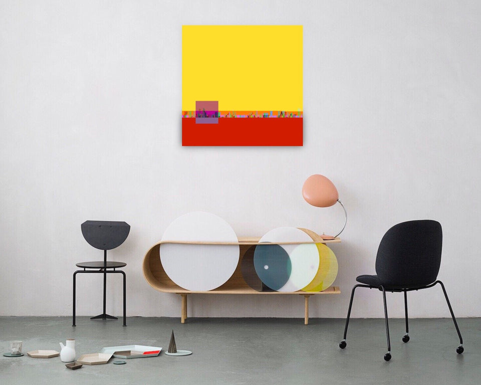 Miami, - Collage graphic design  artiste Victor Maillat  galerie TACT Art abstrait & contemporain