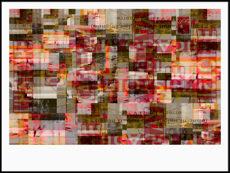  Relire, - Photographie d'art 60x45cm + cadre  artiste Marc Doulat  galerie TACT Art abstrait & contemporain