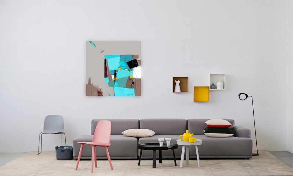 Camargue, paysage abstrait - Peinture moderne  artiste peintre Octave Pixel  galerie TACT Art abstrait & contemporain