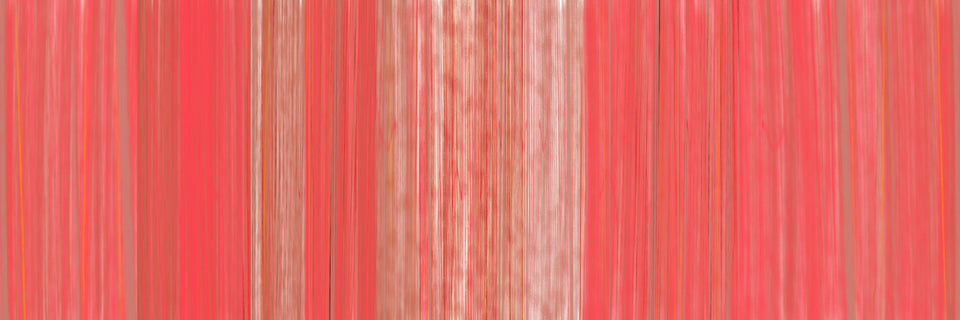  3879 lignes de peinture abstraite rouge rose terracotta - Tableau moderne  artiste graphiste Gabriella Conti  galerie TACT Art abstrait & contemporain