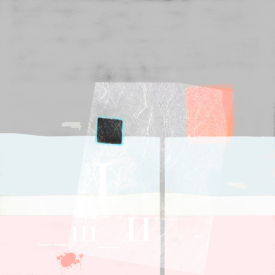 Légèreté profonde, - Collage graphic design artiste graphiste Arthur Guérin galerie TACT Art abstrait & contemporain