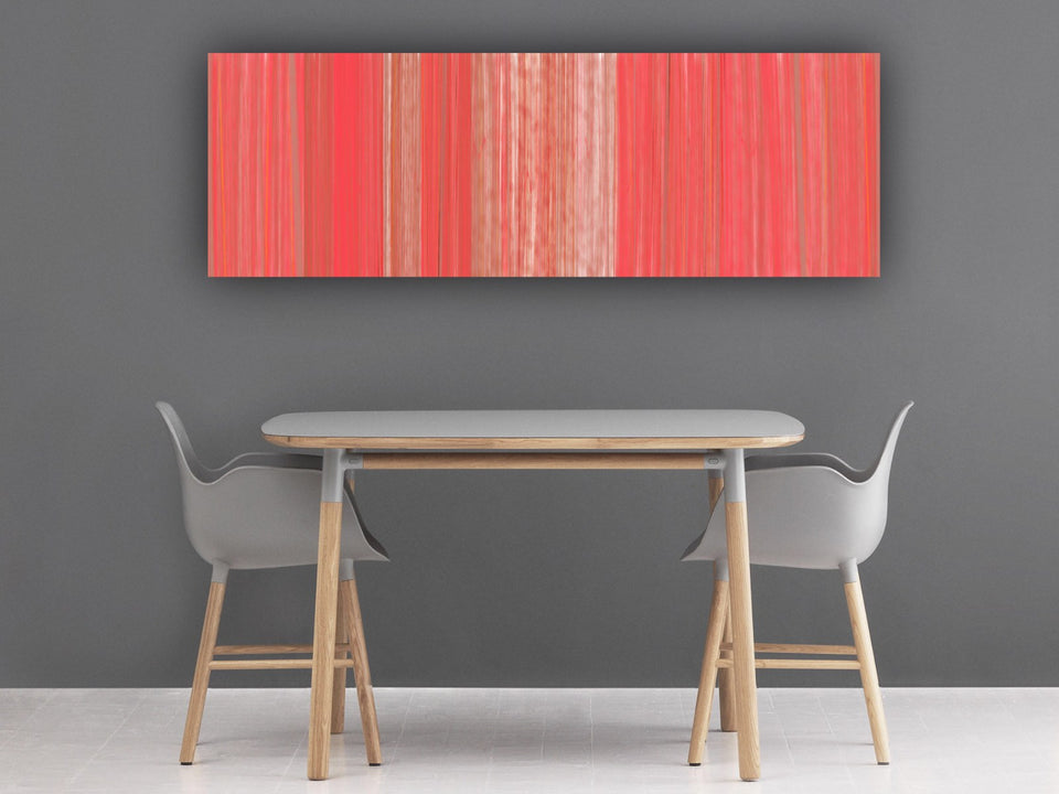 3879 lignes de peinture abstraite rouge rose terracotta - Tableau design  artiste graphiste Gabriella Conti  galerie TACT Art abstrait & contemporain