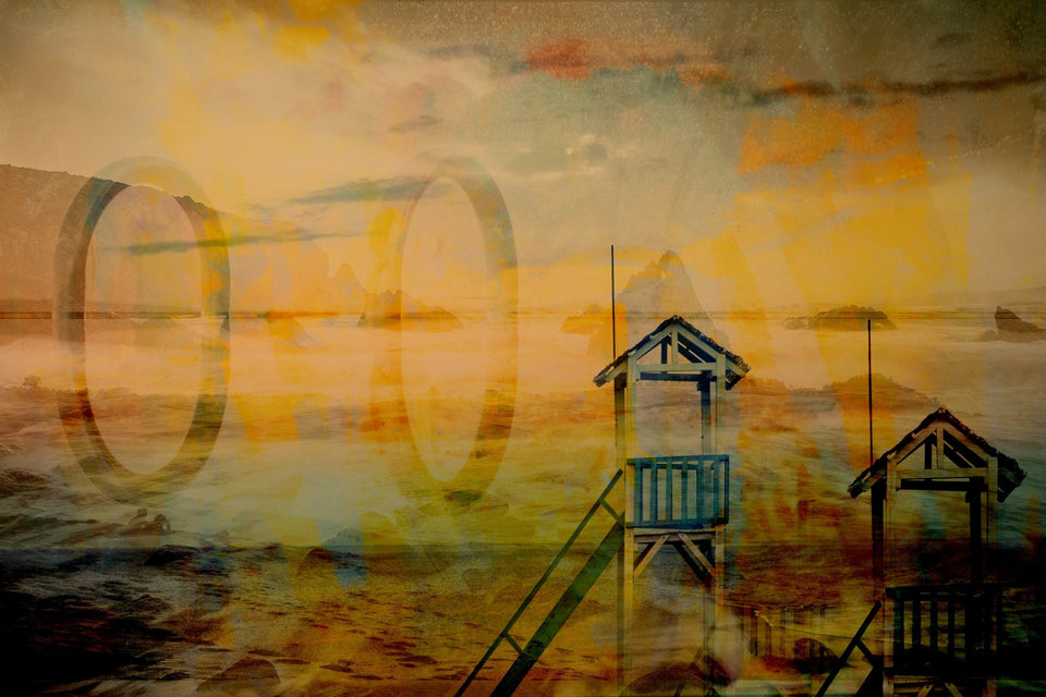 UP on beach - Photographie Edition Limitée  artiste Marc Doulat  galerie TACT Art abstrait & contemporain