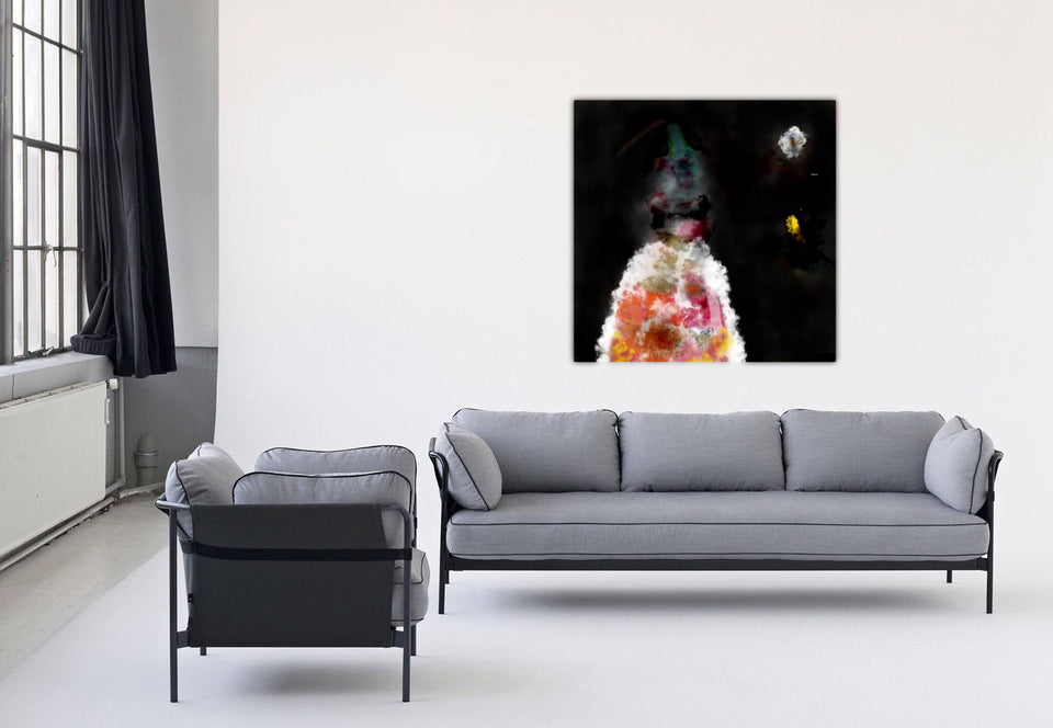 DO NOT be free, peinture numérique - Tableau design  artiste graphiste Hervé Viotet  galerie TACT Art abstrait & contemporain