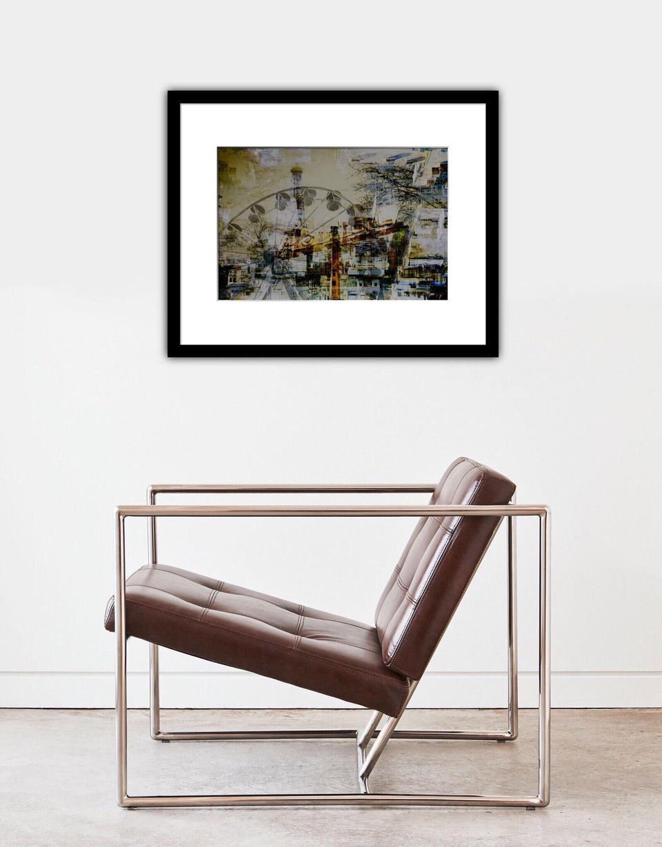 Circle tower 2, photographie d'art en édition limitée - Tirage en édition limitée avec cadre 50x40cm et passe-partout artiste Marc Doulat galerie TACT Art abstrait & contemporain