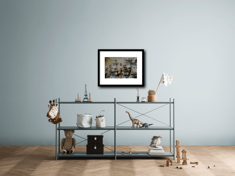 Circle tower 2, photographie édition limitée - Tirage en édition limitée avec cadre 50x40cm et passe-partout artiste Marc Doulat galerie TACT Art abstrait & contemporain