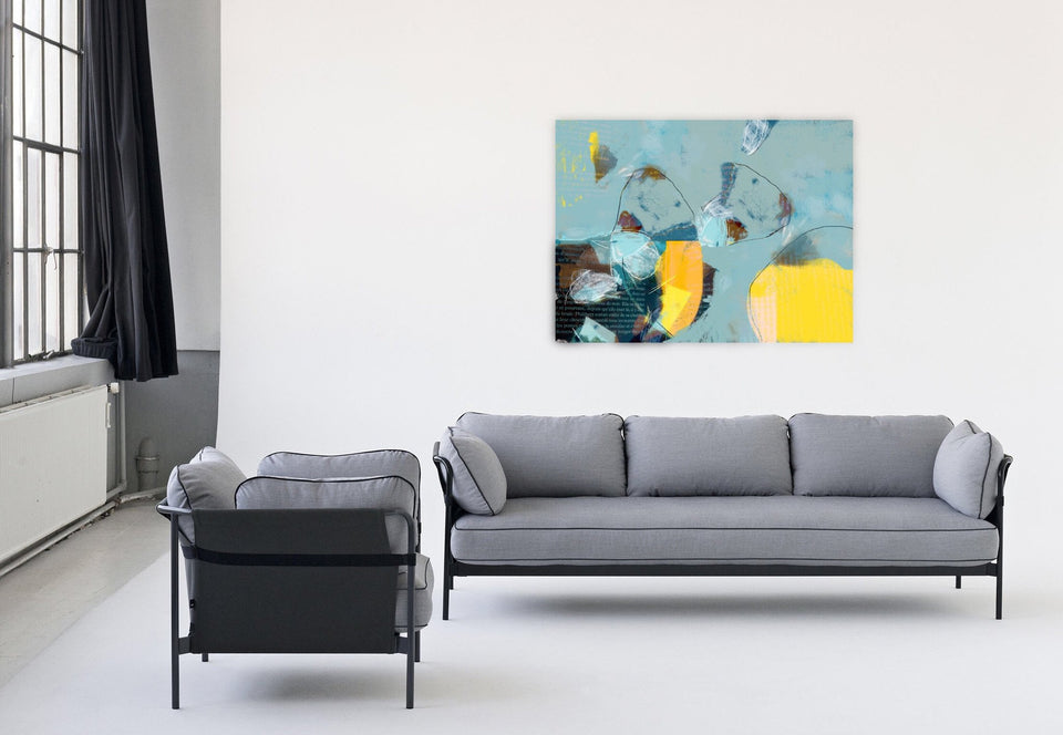 Des mots abstraits, tableau abstrait - Peinture moderne  artiste peintre Octave Pixel  galerie TACT Art abstrait & contemporain