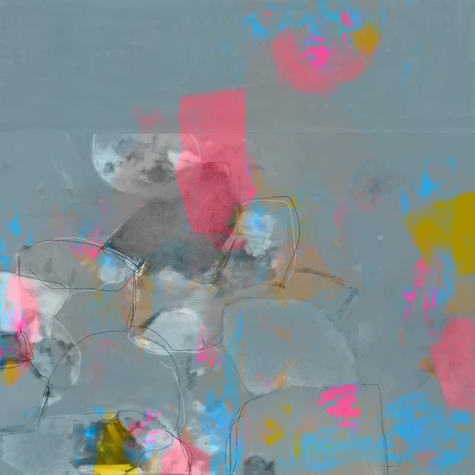 Douceur cachée, tableau abstrait - Tableau abstrait  artiste peintre Octave Pixel  galerie TACT Art abstrait & contemporain
