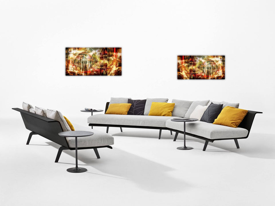 Trouble mind - Photo montage en Édition limitée - Collage graphic design artiste Marc Doulat galerie TACT Art abstrait & contemporain