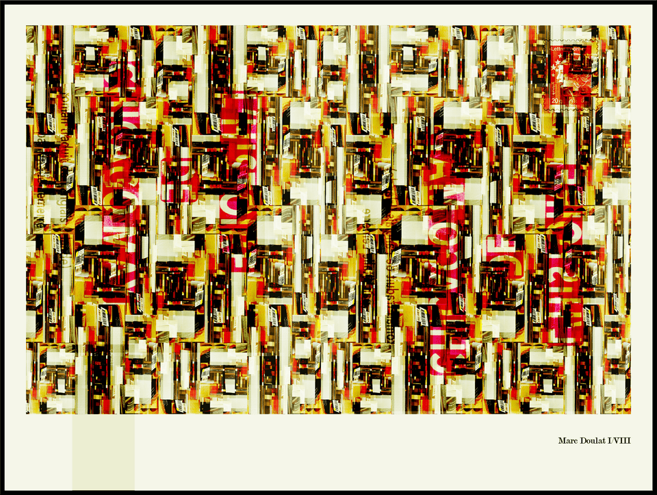 Bibliothèque, - Photographie 60x45cm  artiste Marc Doulat  galerie TACT Art abstrait & contemporain