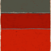 Paysage rouge, peinture abstraite