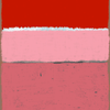 Paysage rose rouge, peinture abstraite style Rothko