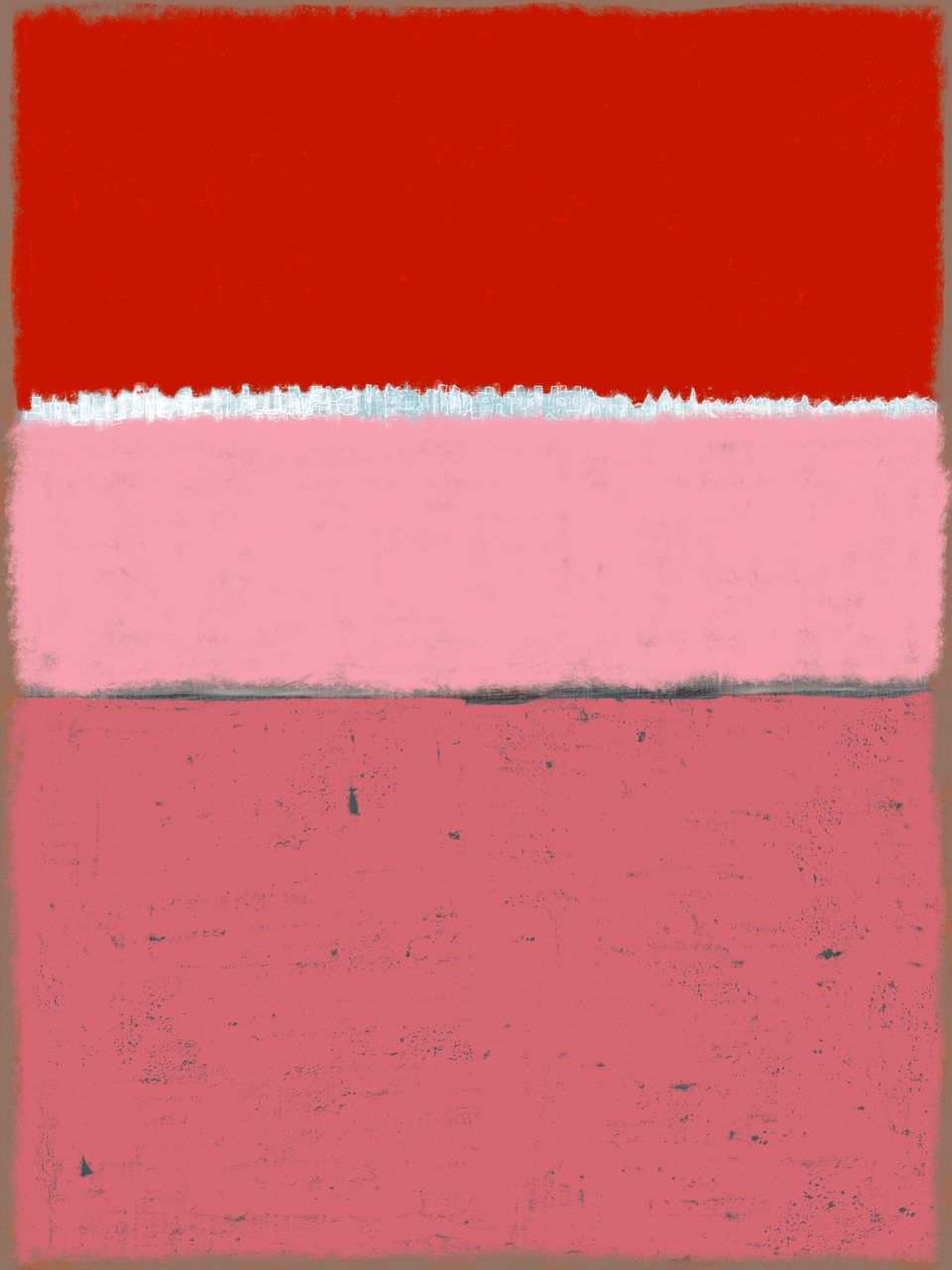  Paysage rose rouge, peinture abstraite style Rothko - Œuvres d'art  artiste peintre Ludwig Mario  galerie TACT Art abstrait & contemporain