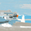 Monemvasia, marine d'un paysage abstrait