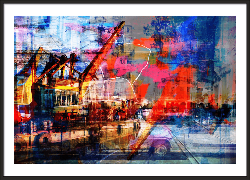  Fire colors - Art prints - Artwork  artiste Marc Doulat  galerie TACT Art abstrait & contemporain