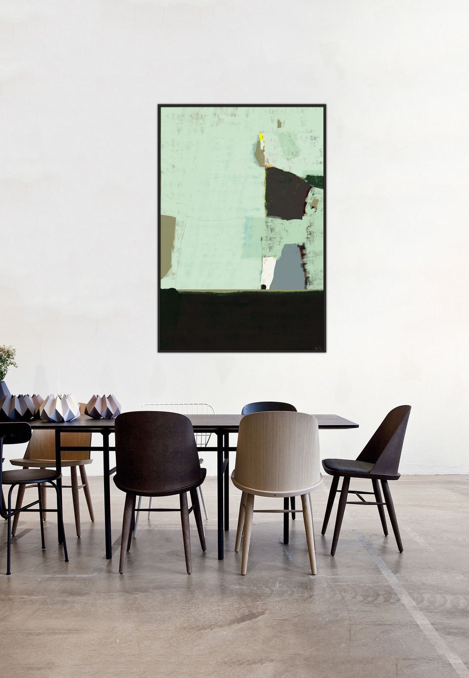  Discover - peinture déco scandinave - Tableau contemporain  artiste peintre Octave Pixel  galerie TACT Art abstrait & contemporain