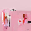 Le point de rencontre - 705 peinture abstraite rose