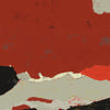 Provence - tableau abstrait rouge ocre