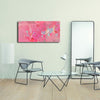 Saveur partagée tableau abstrait rose