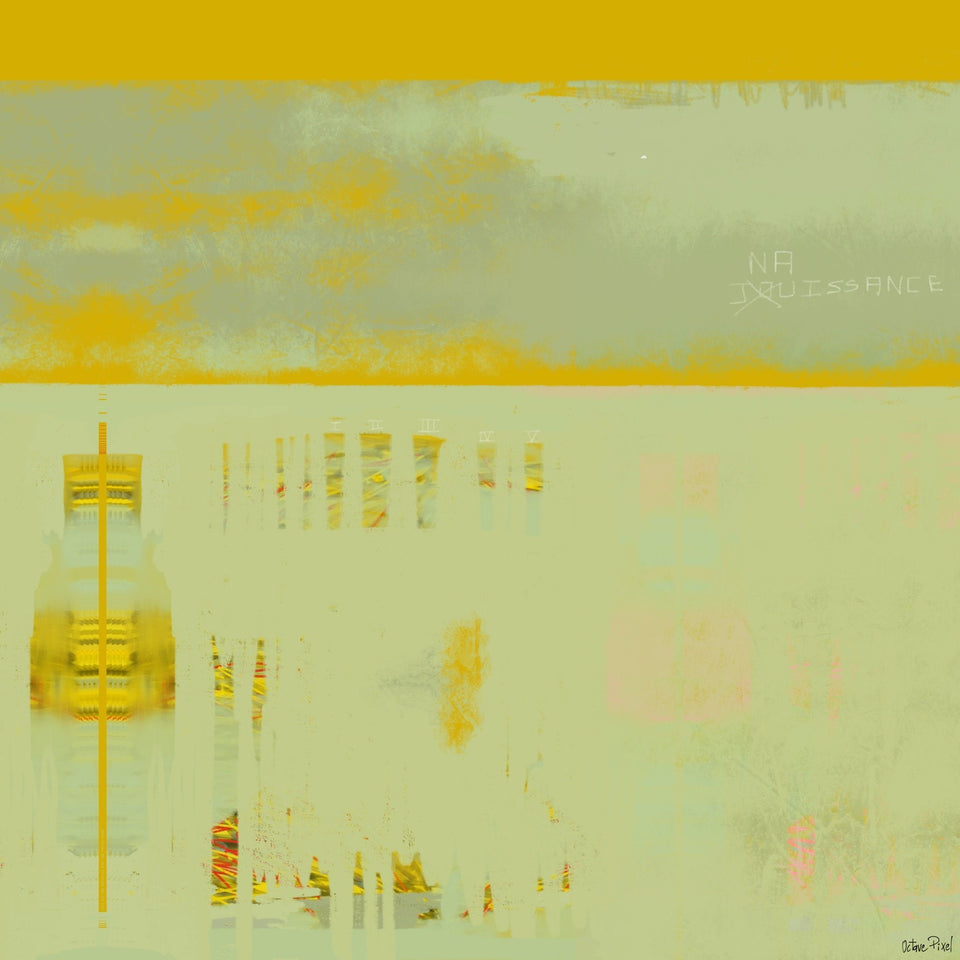  Jouissance, tableau abstrait - Peinture originale 80x80cm  artiste peintre Octave Pixel  galerie TACT Art abstrait & contemporain