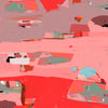 Provence Paysage abstrait rouge rose