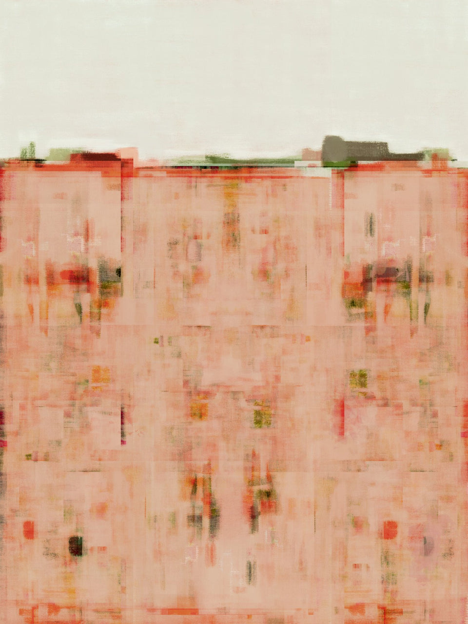  Peinture abstraite style ville paysage urbain - Tableau moderne  artiste peintre Octave Pixel  galerie TACT Art abstrait & contemporain