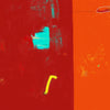 My Dreamscape tableau abstrait Bicolore rouge orange