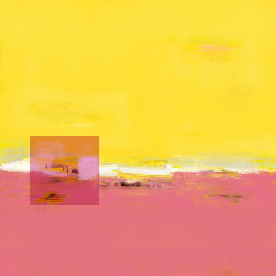  Paysage acidulé, peinture abstraite - Peinture numérique 80x80cm  artiste peintre Octave Pixel  galerie TACT Art abstrait & contemporain