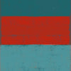 Couleurs Rothko de rouge sur bleu gris