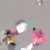 Dévoiler, tableau abstrait