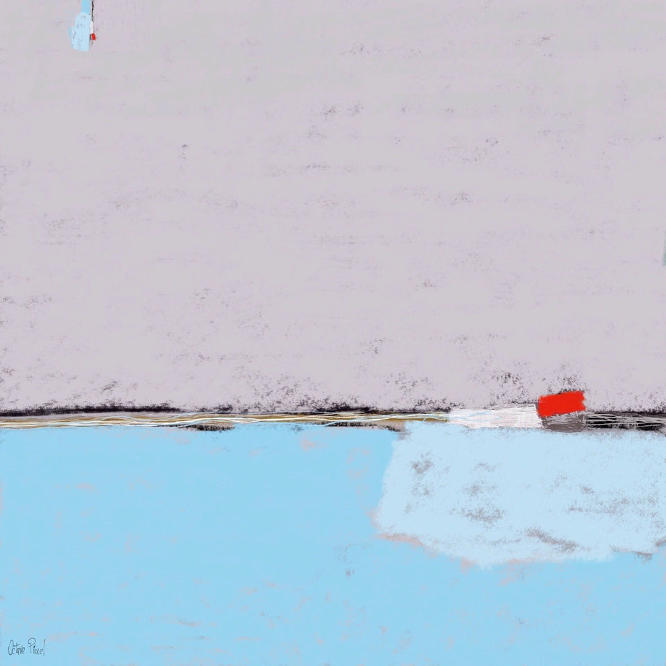  tableau abstrait "blue-remembers" - Tableau moderne  artiste peintre Octave Pixel  galerie TACT Art abstrait & contemporain