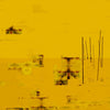Horizon jaune, paysage abstrait