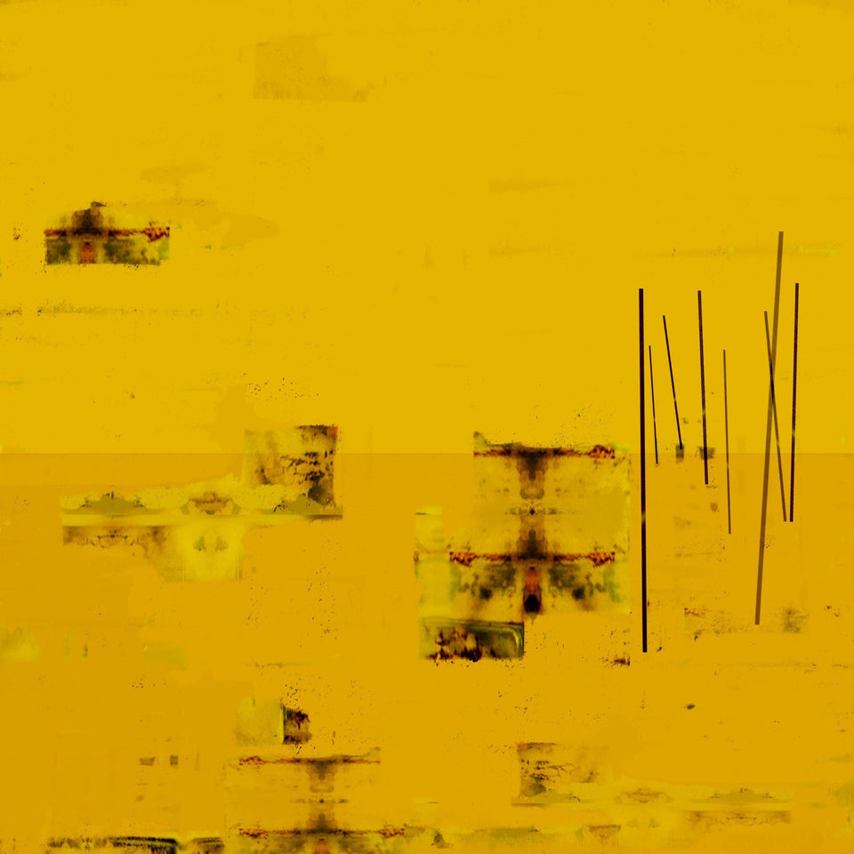  Horizon jaune, paysage abstrait - Peinture abstraite  artiste peintre Octave Pixel  galerie TACT Art abstrait & contemporain