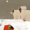 L'attente, tableau abstrait
