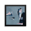 Framed photo paper poster